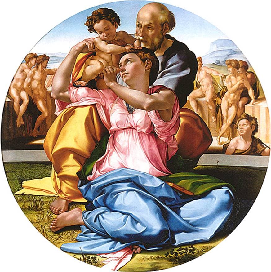 米開朗基羅繪製的《聖家庭 Holy Family》