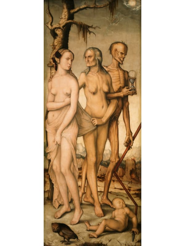 1544-女人與死亡的三個年齡-by Hans Baldung