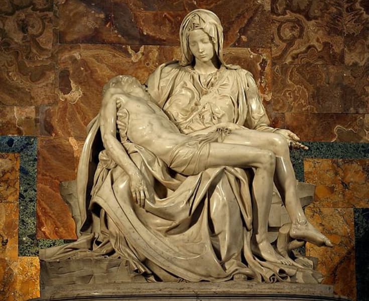 米開朗基羅《聖殤》pietà,1499年