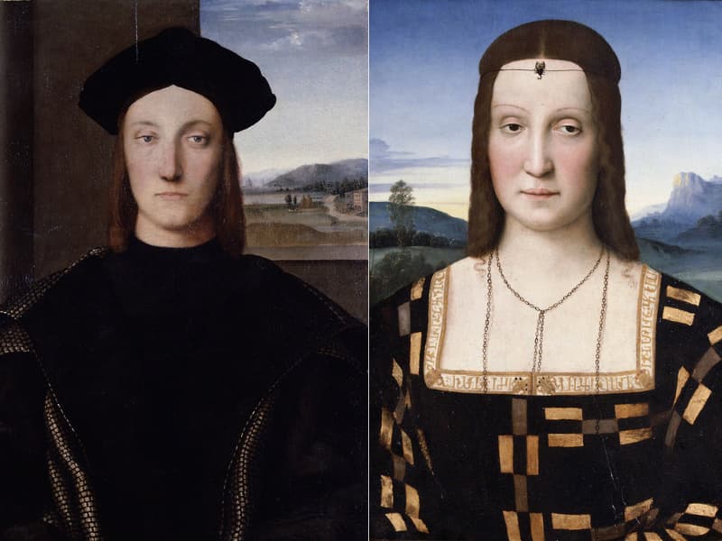 二代公爵夫婦-拉斐爾畫(照片來自維基百科)