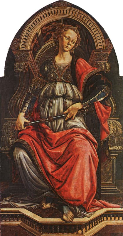 1470-Fortezza-Sandro Botticelli _Fortitude_(Uffizi)
