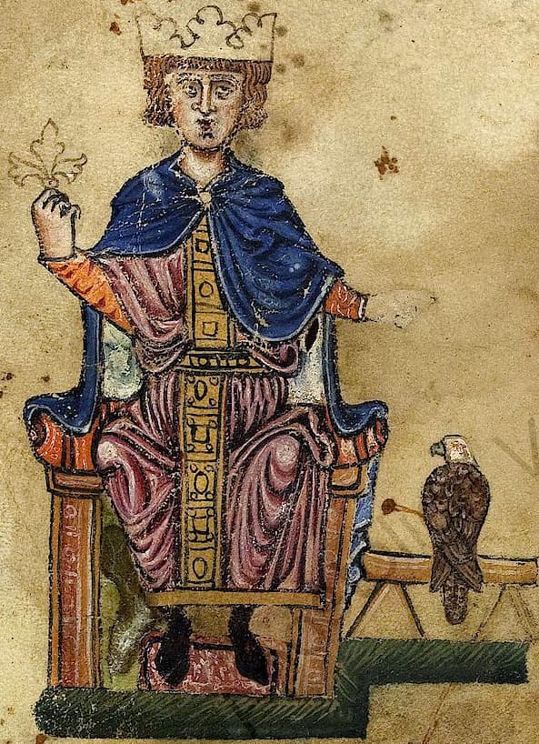 腓特烈二世（Frederick_II)與獵鷹-照片來自維基 