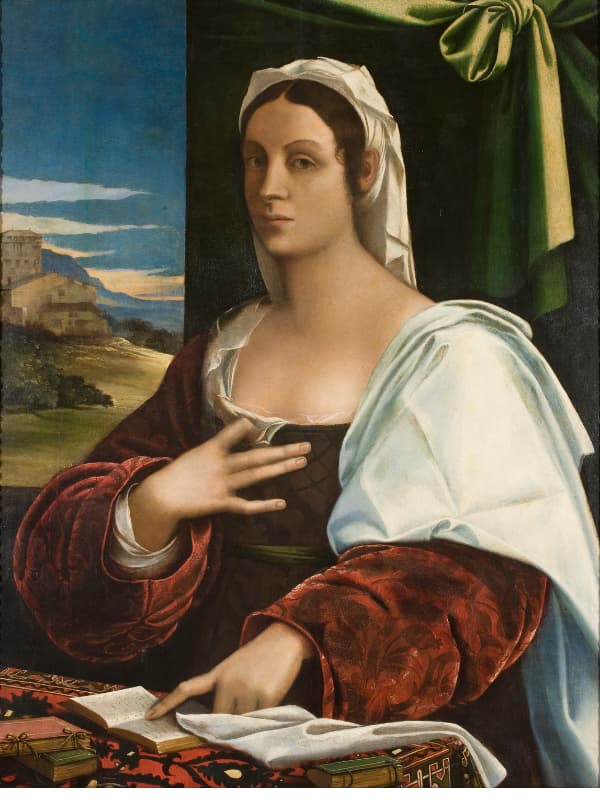 塞巴斯蒂安諾(Sebastiano)繪製的科隆娜(Vittoria Colonna) (公有領域)