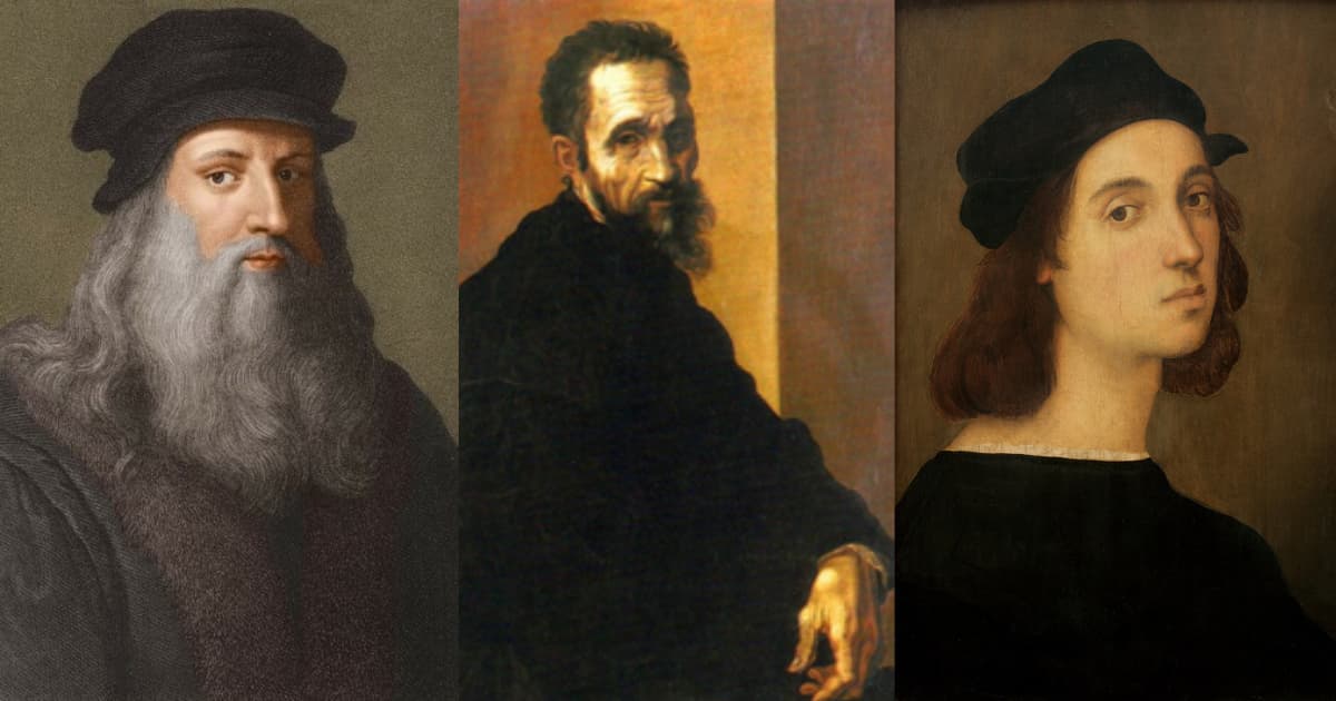 Read more about the article 文藝復興三傑比一比 | 六件事，讓你秒懂藝術家之間的不同：達文西、米開朗基羅、拉斐爾