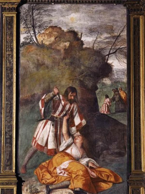 1511-The jealous husband stabbing his wife